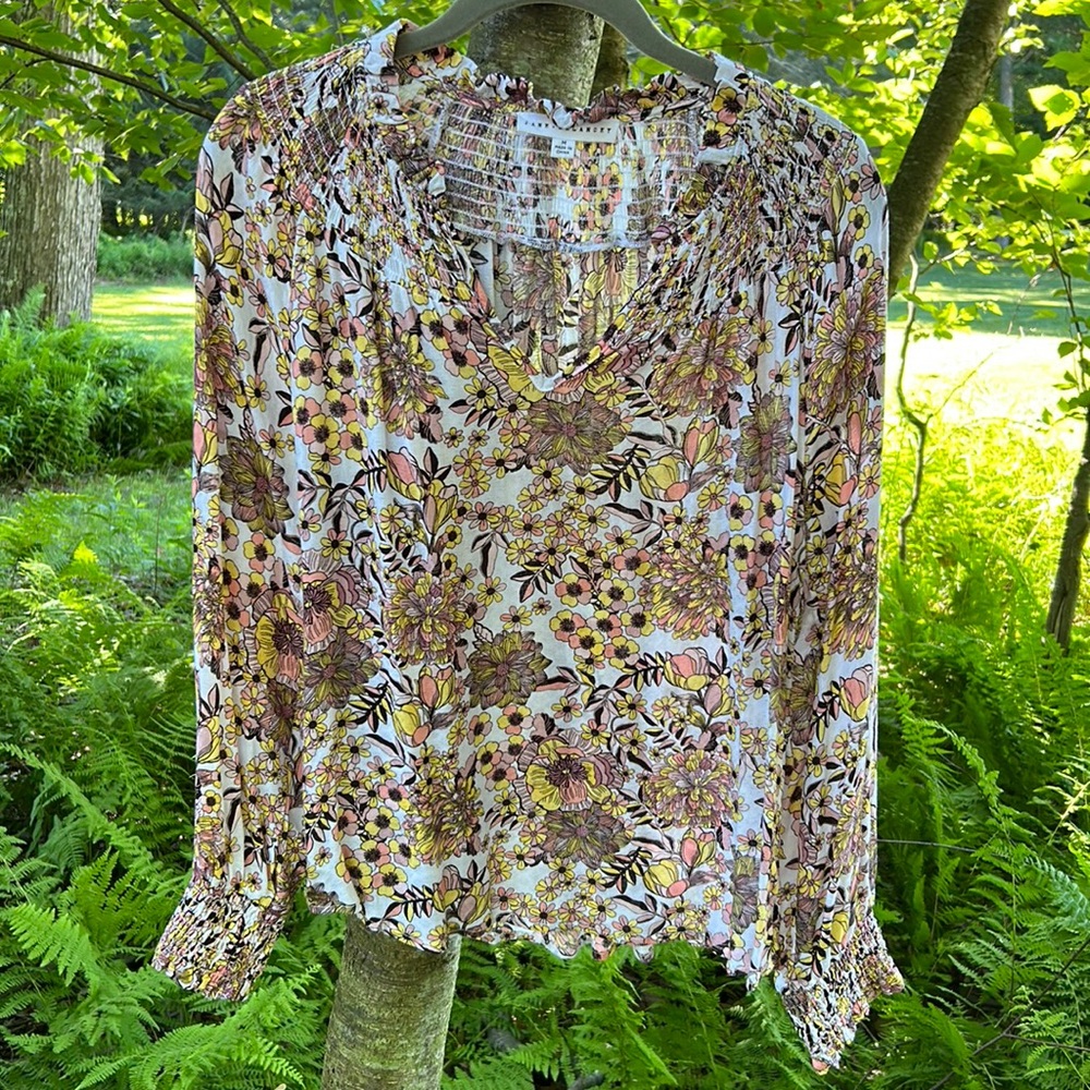 Colorful Floral Blouse